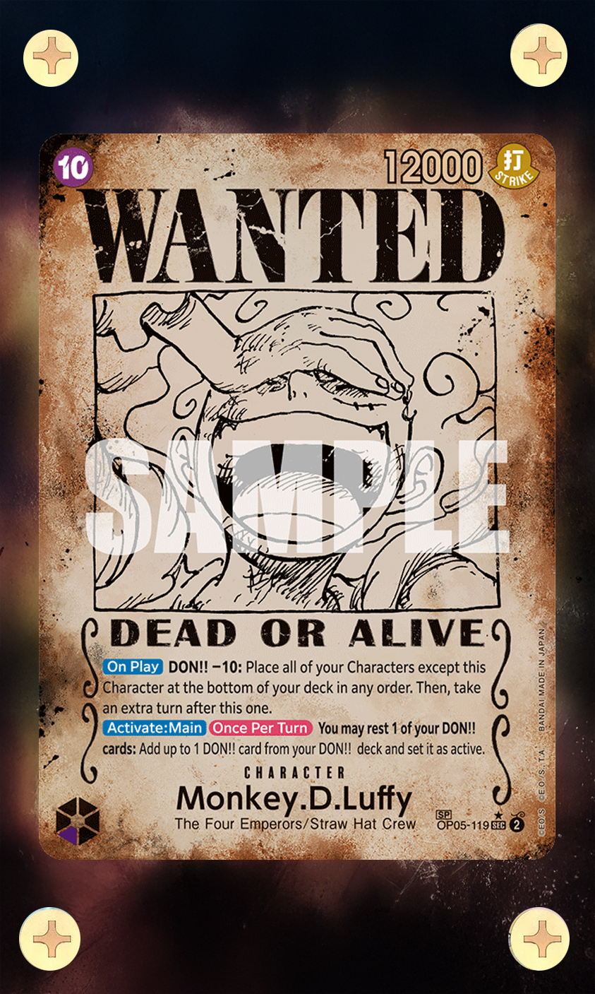 Monkey D Luffy Wanted Poster - OP09 Emperors Of The New World