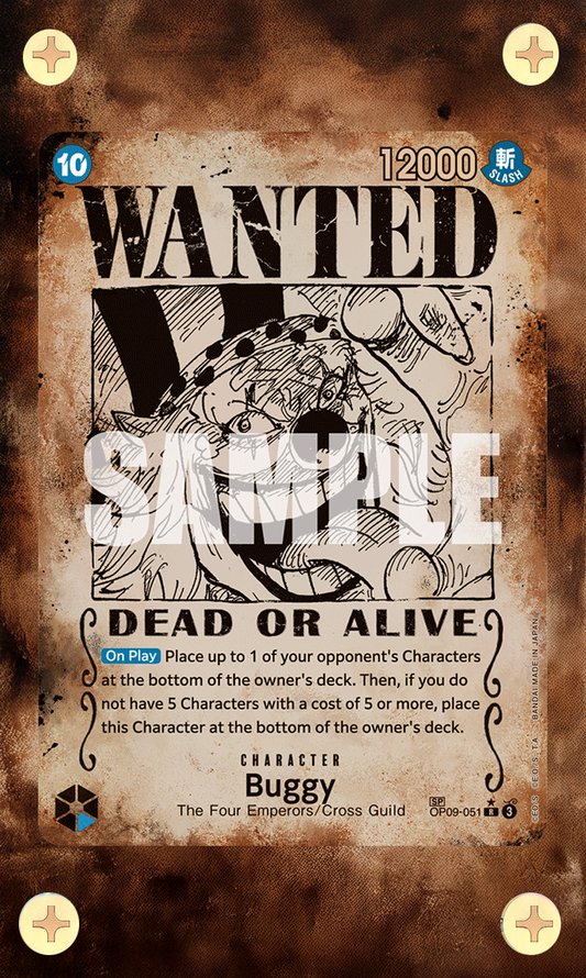 Buggy Wanted Poster - OP09 Emperors In The New World