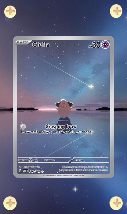 Clefairy Illustration Rare - Obsidian Flames