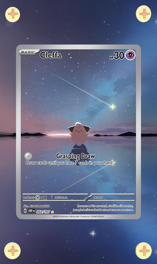 Clefairy Illustration Rare - Obsidian Flames