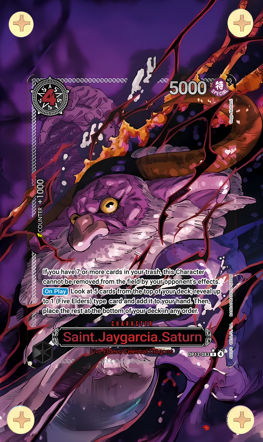 Saint Jaygarcia Saturn - OP13 Carrying On His Will