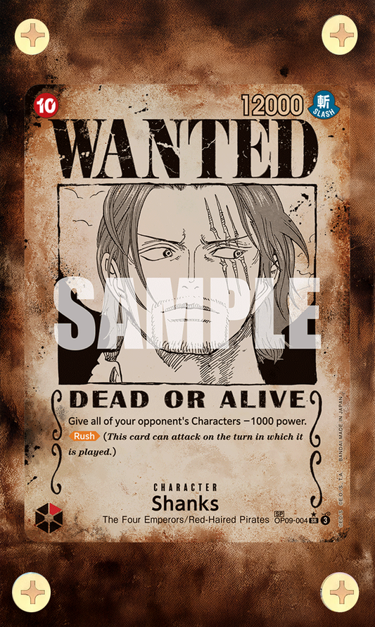 Shanks Wanted Poster - OP09 Emperors In The New World